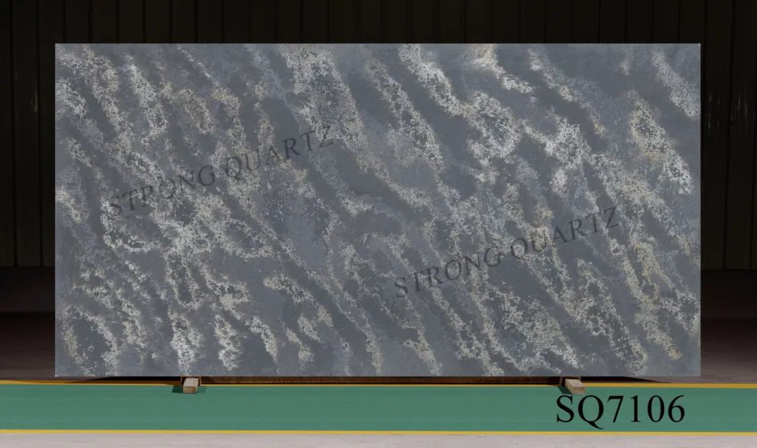 Foshan Solid Surface White Quartz Stone Slabs for Kitchen/Floor Tiles/Bathroom with Small Grain