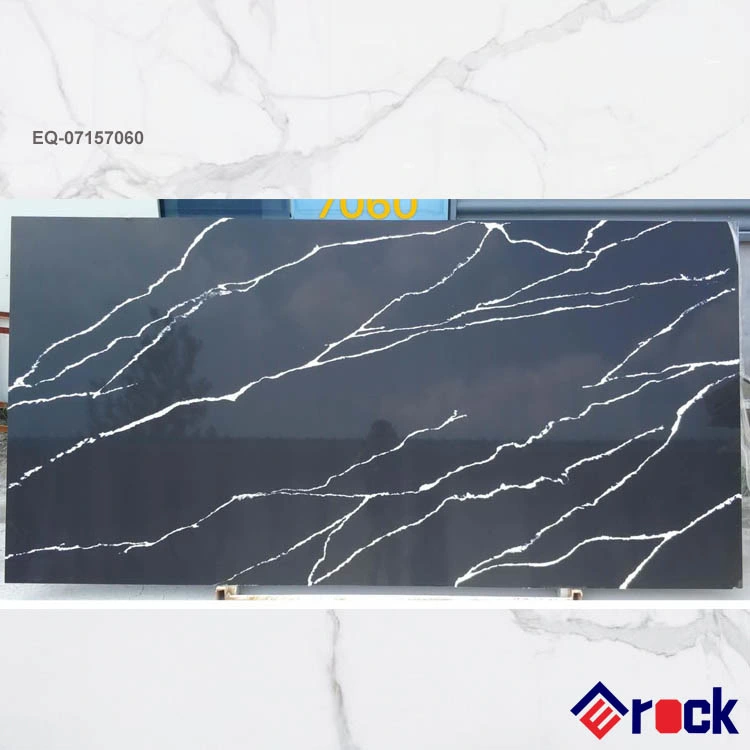 Artifical Marble Stone White Carrara Quartz Stone Slabs for Countertops